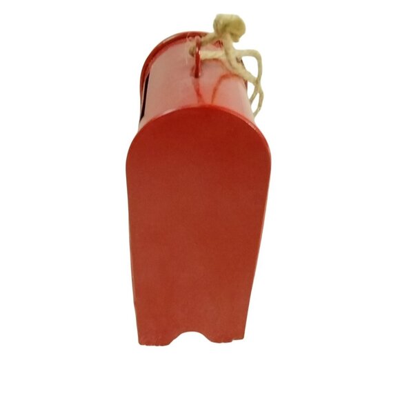 Merry Brite Red Metal 4 inch Letters To Santa Mailbox Christmas Ornament - Picture 2 of 4